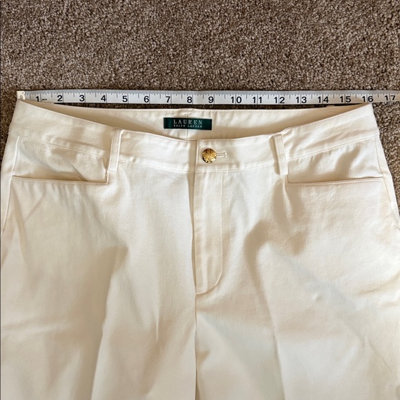 Women’s Vintage Size 12 Lauren Ralph Lauren Women's Cream Trousers - Picture 8 of 8